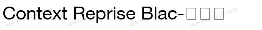 Context Reprise Blac字体转换